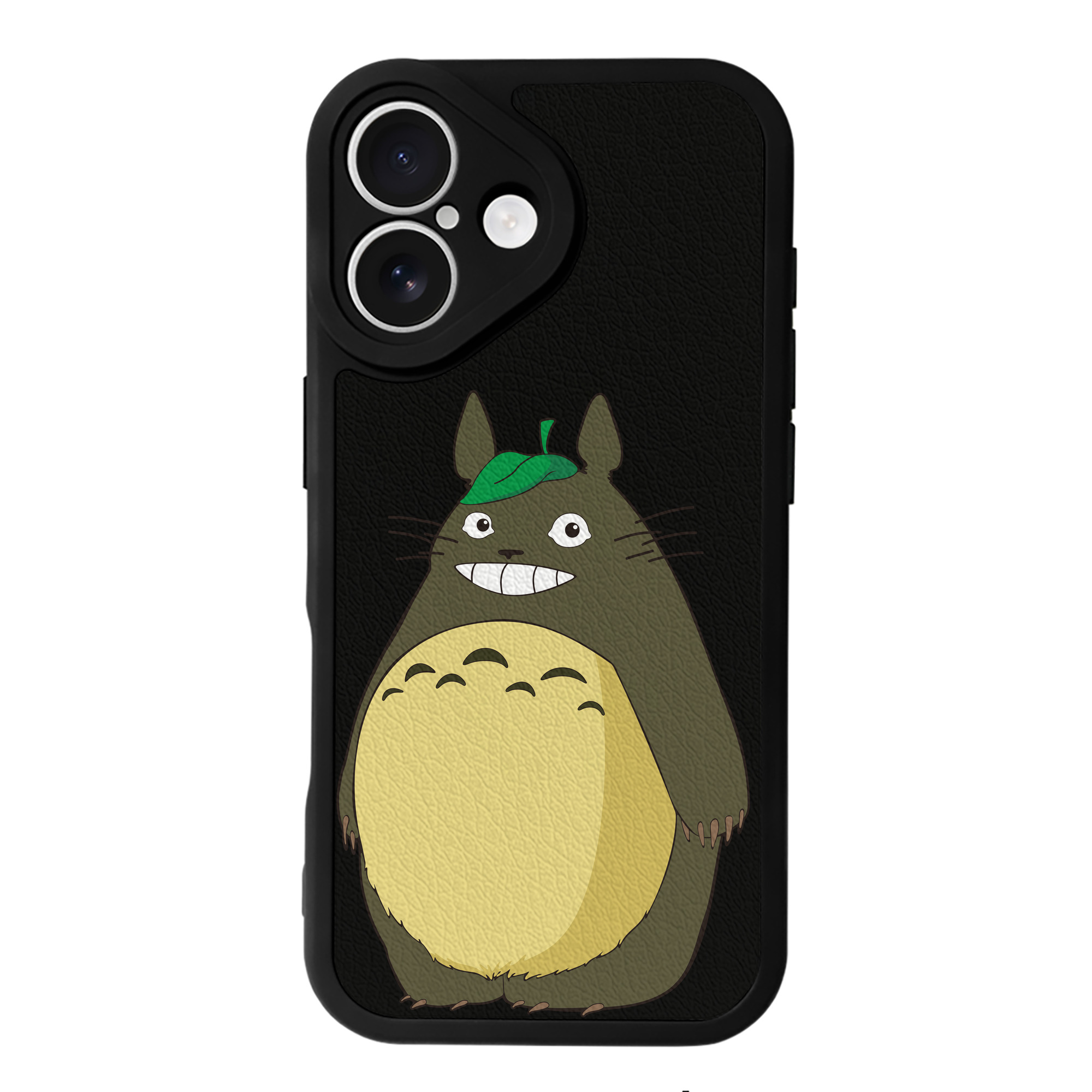 （画像用） となりのトトロ 草壁メイ 草壁サツキ My Neighbor Totoro Satsuki Kusakabe Mei Kusakabe 【iPhone 16シリーズ対応】シリコンスマホケース（レザー調） 材質：シリコン